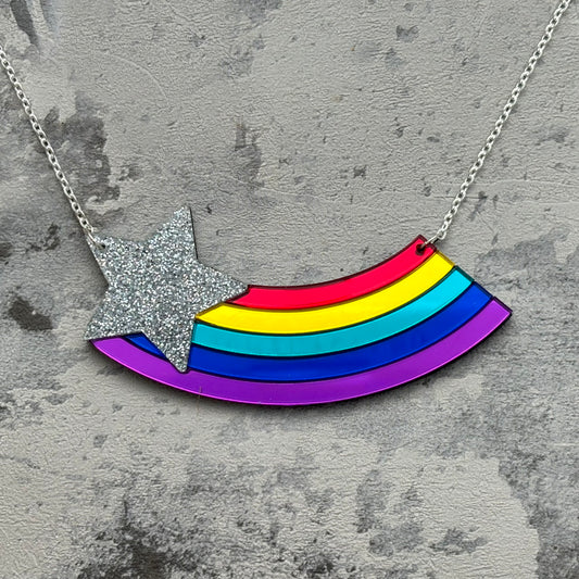 Shooting Star Acrylic Necklace