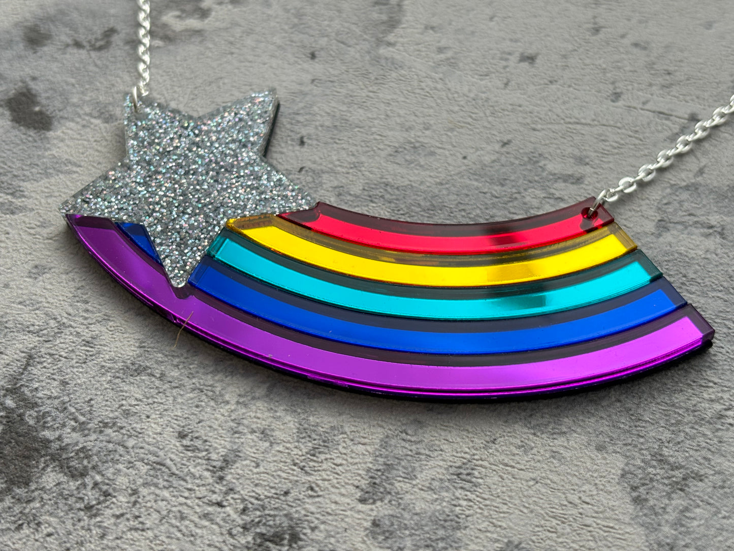 Shooting Star Acrylic Necklace