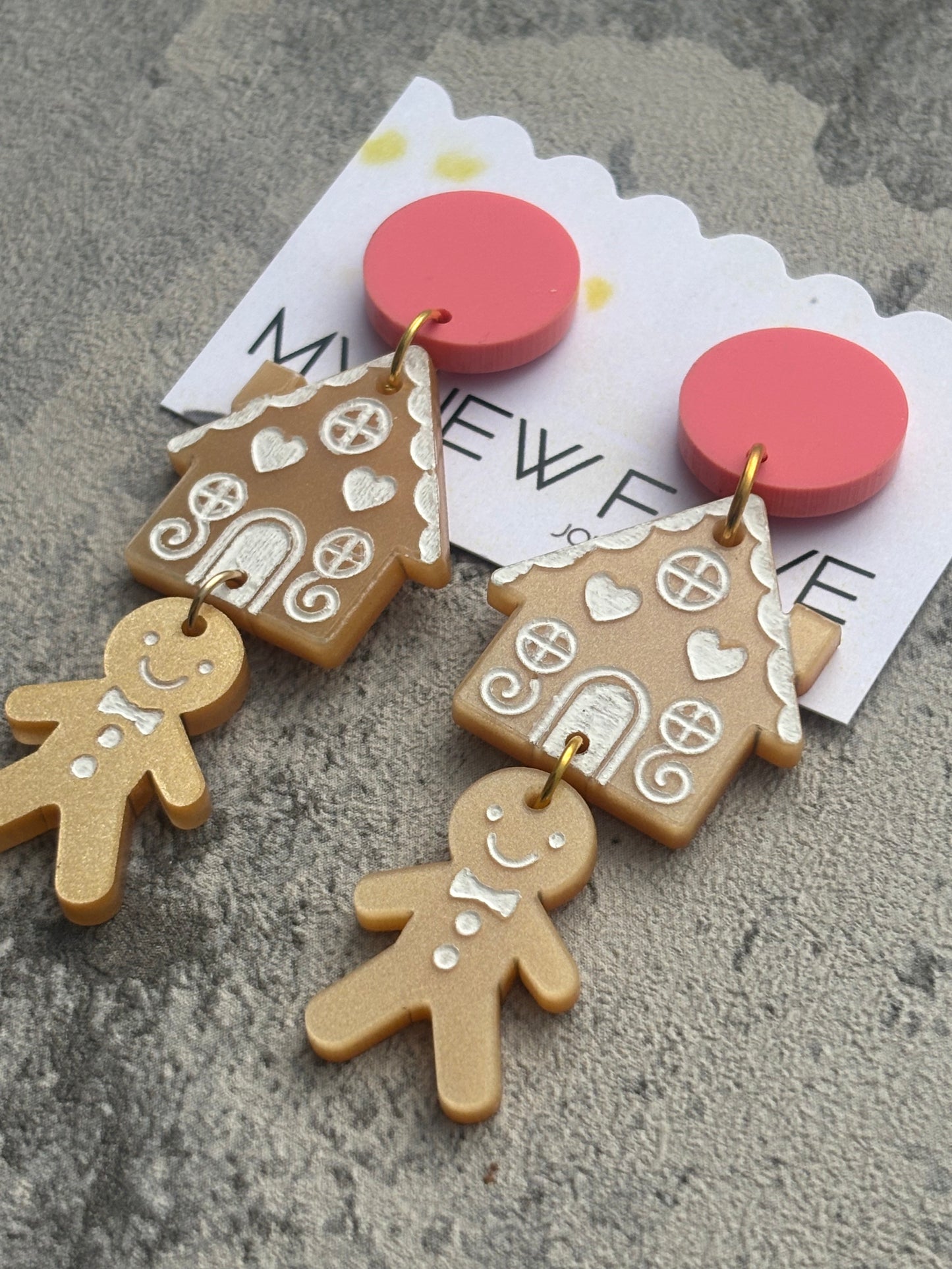 Gingerbread house dangles