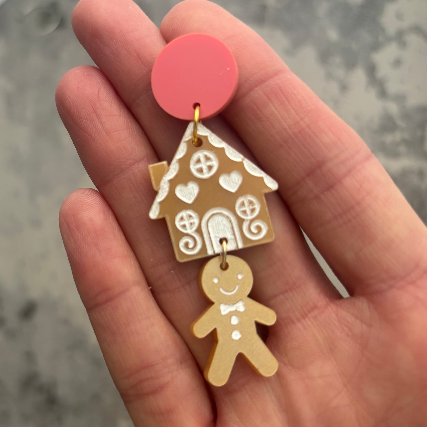 Gingerbread house dangles