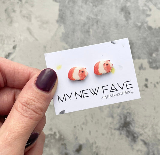 Guinea pig stud earrings