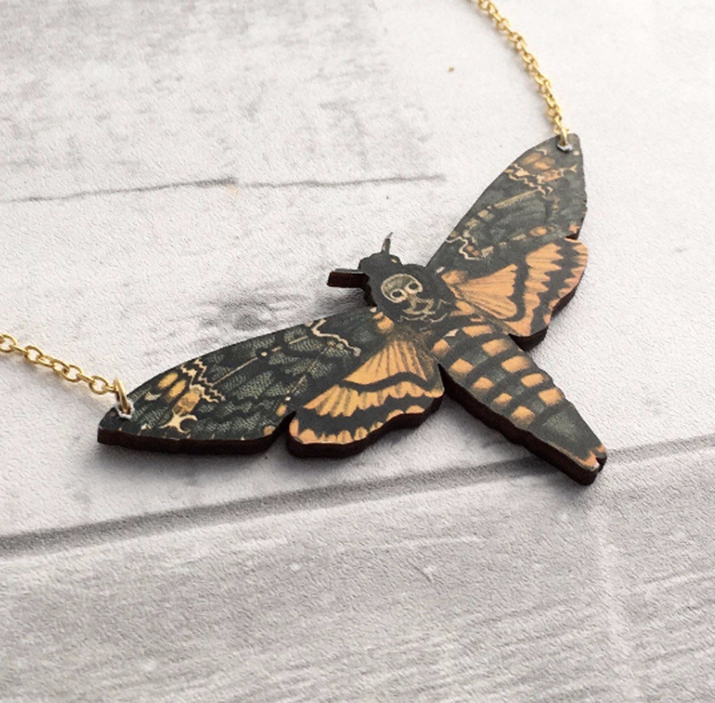 Death Head Moth Necklace