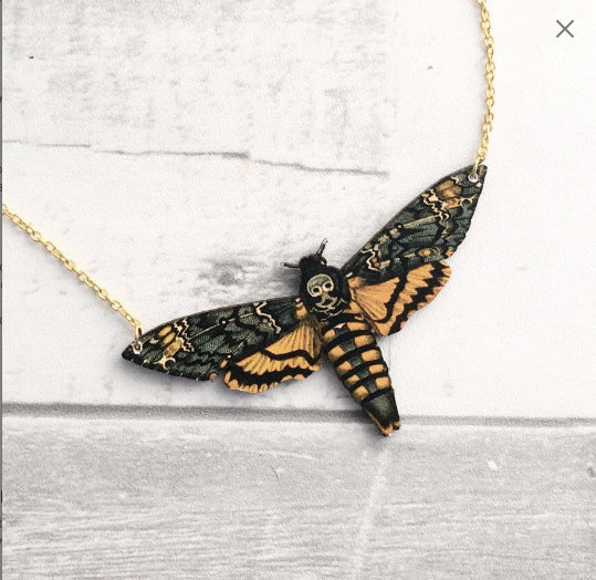 Death Head Moth Necklace