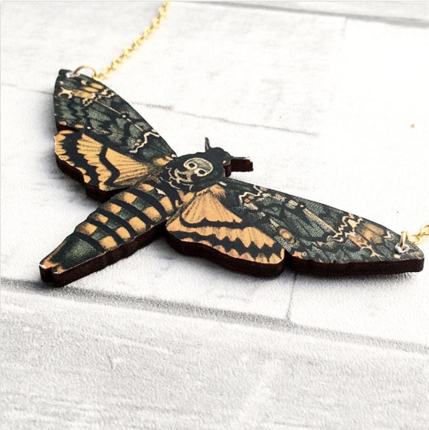 Death Head Moth Necklace