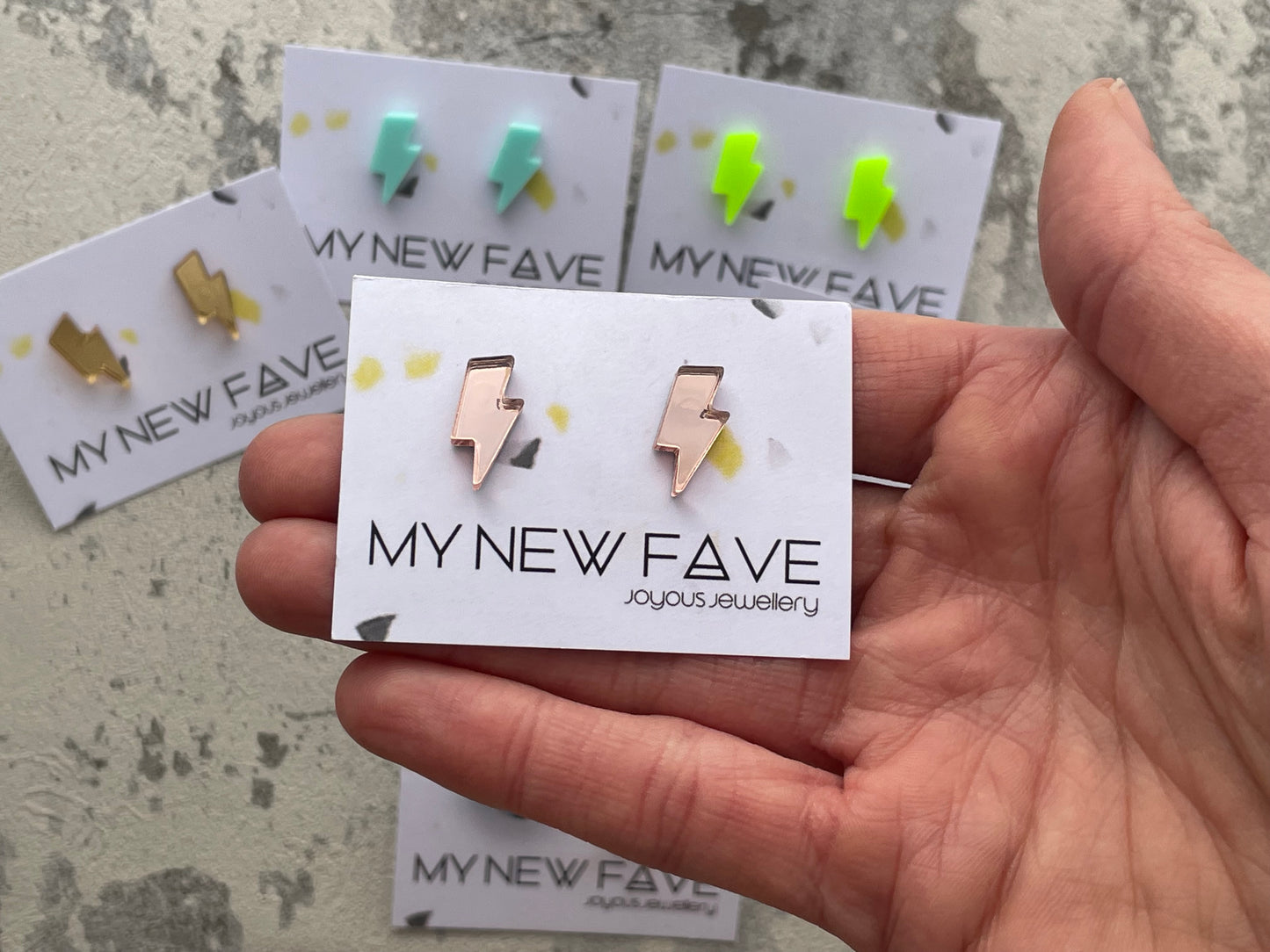 Lightning Bolt stud Earrings