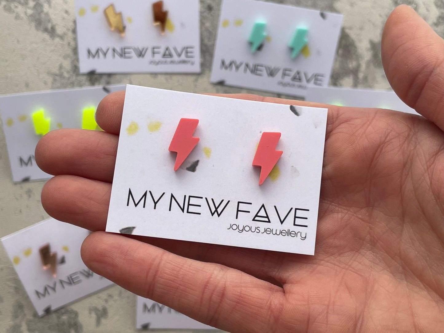 Lightning Bolt stud Earrings