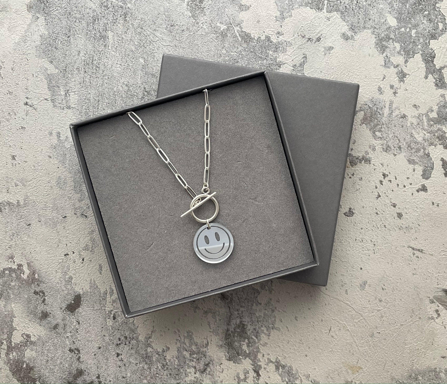 Smile T-bar Necklace