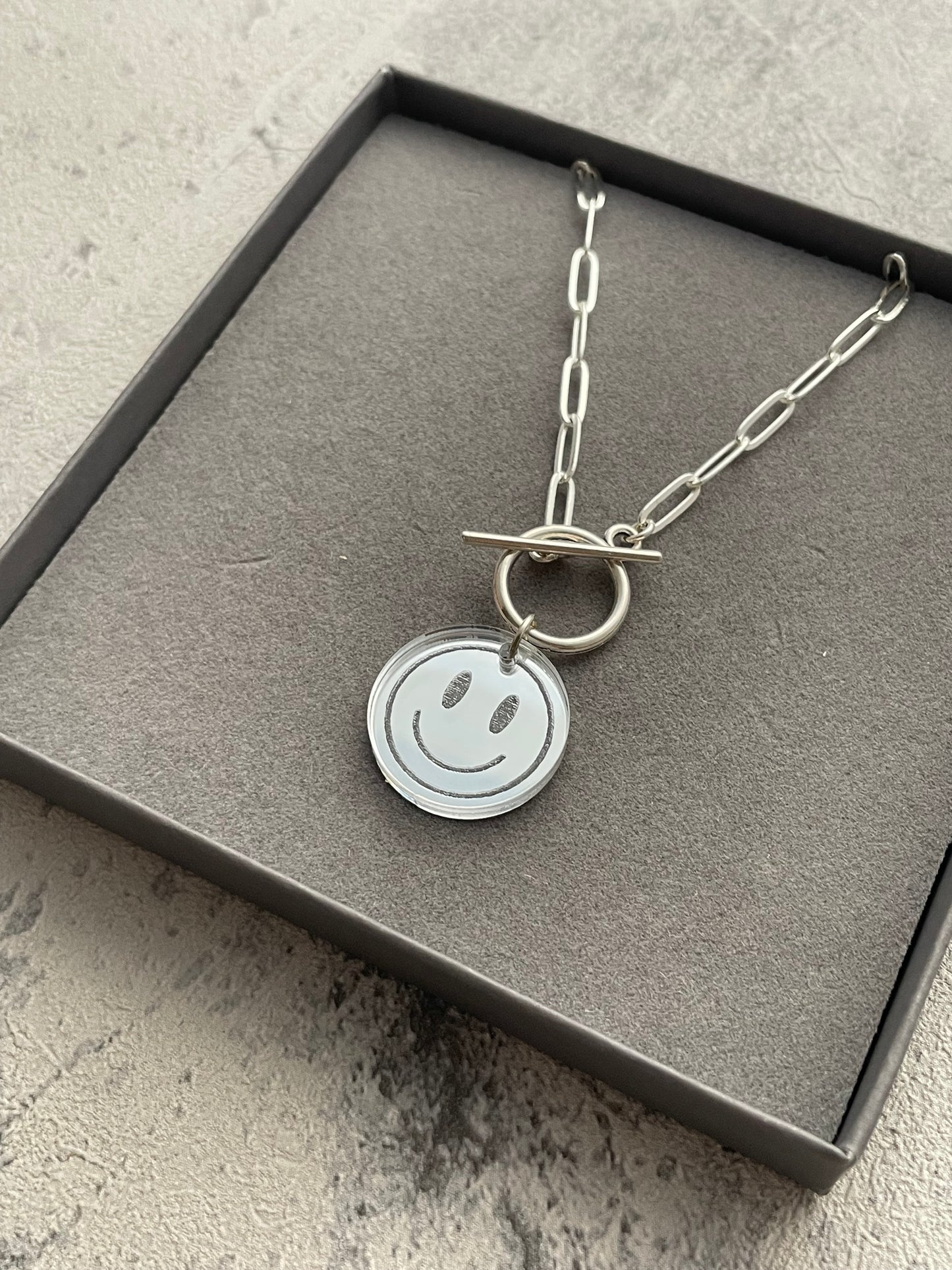 Smile T-bar Necklace