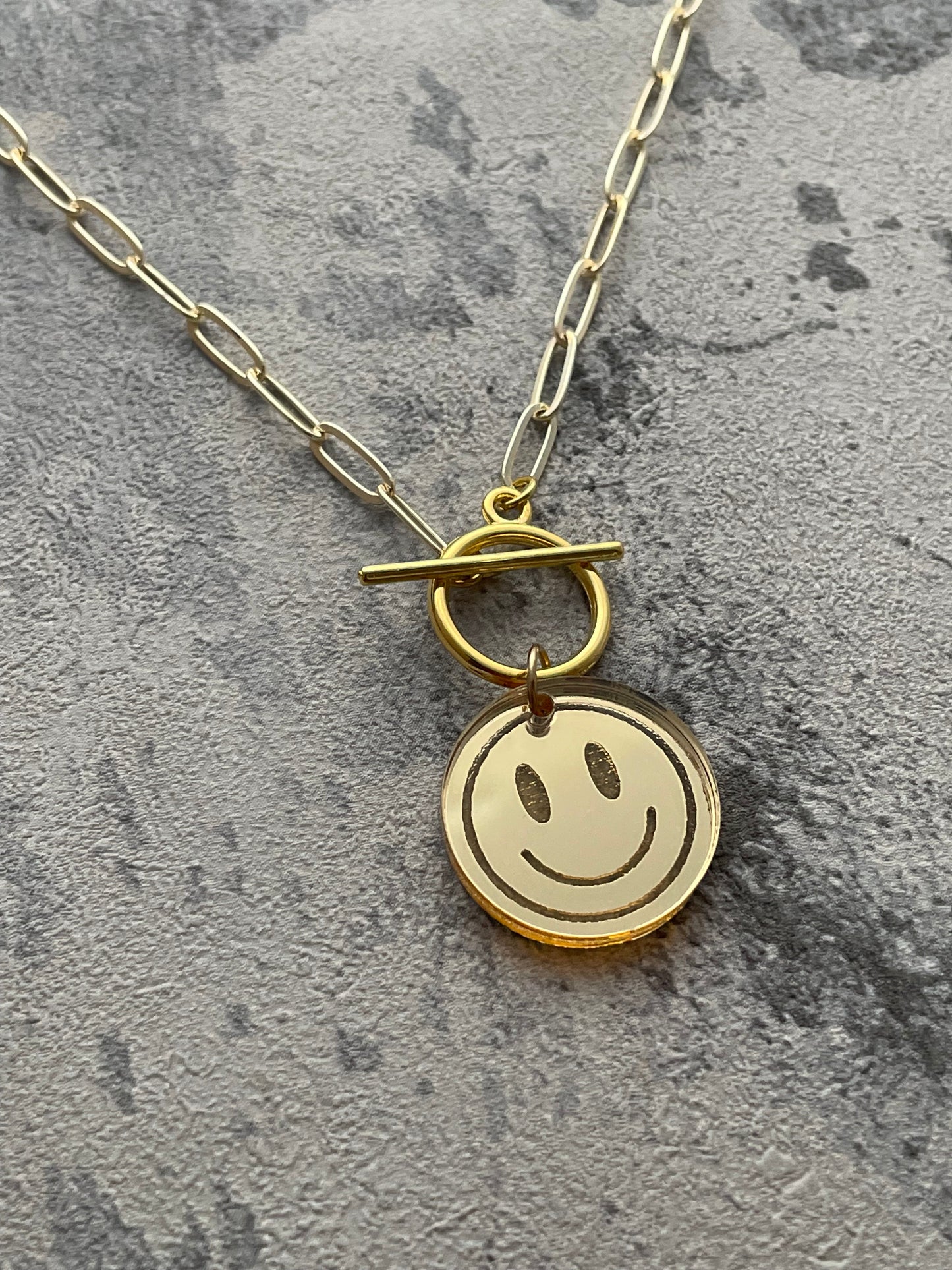 Smile T-bar Necklace