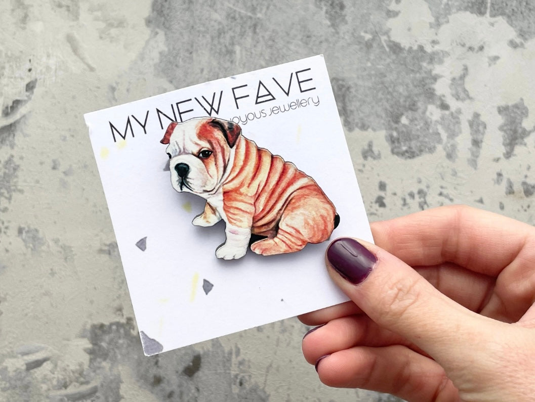Bulldog Brooch