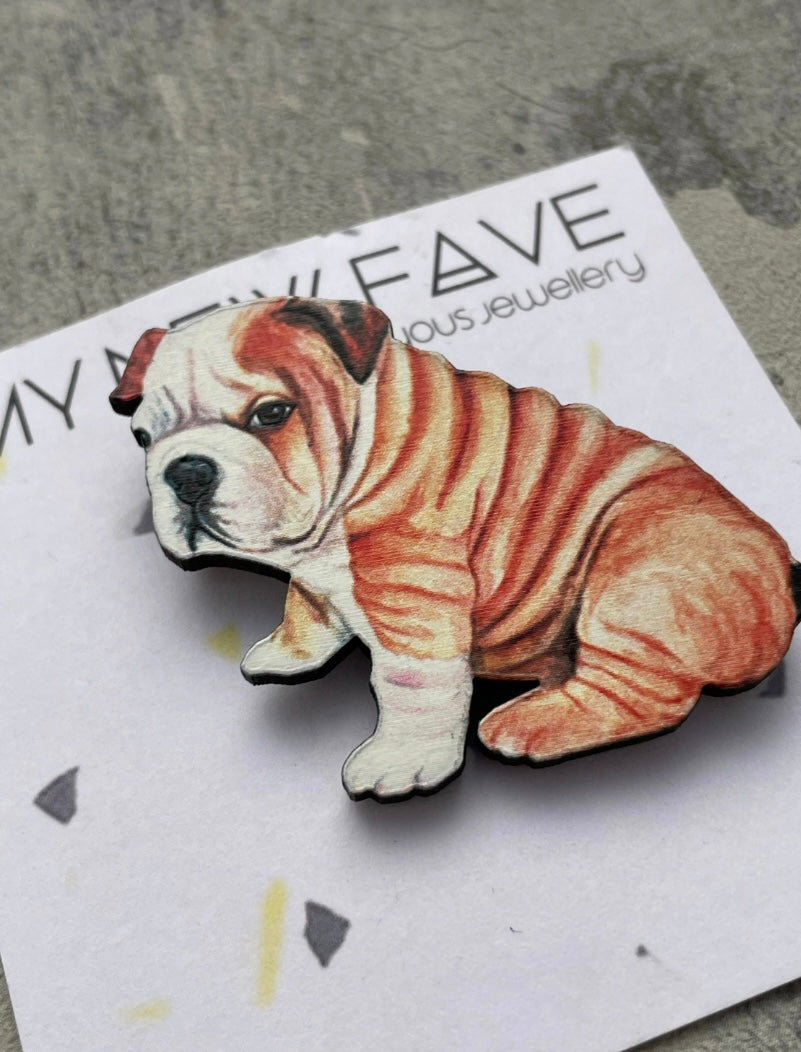 Bulldog Brooch