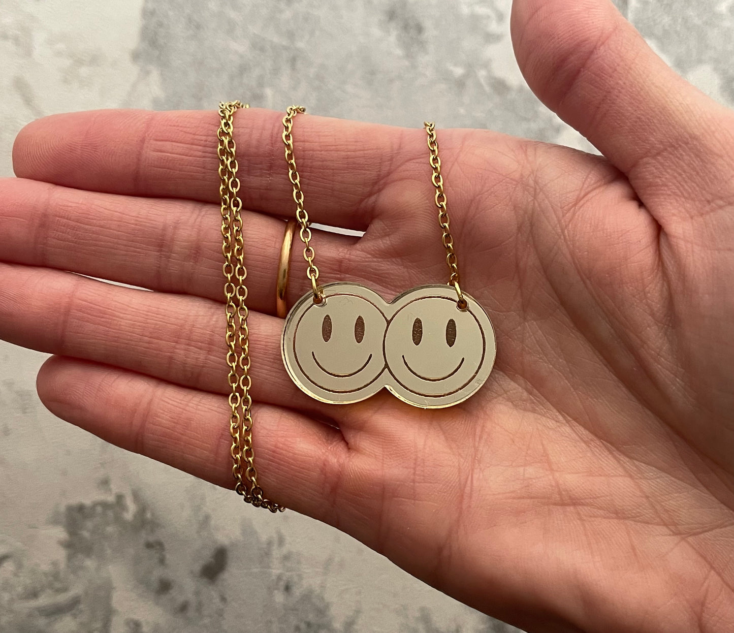Double Smile Necklace