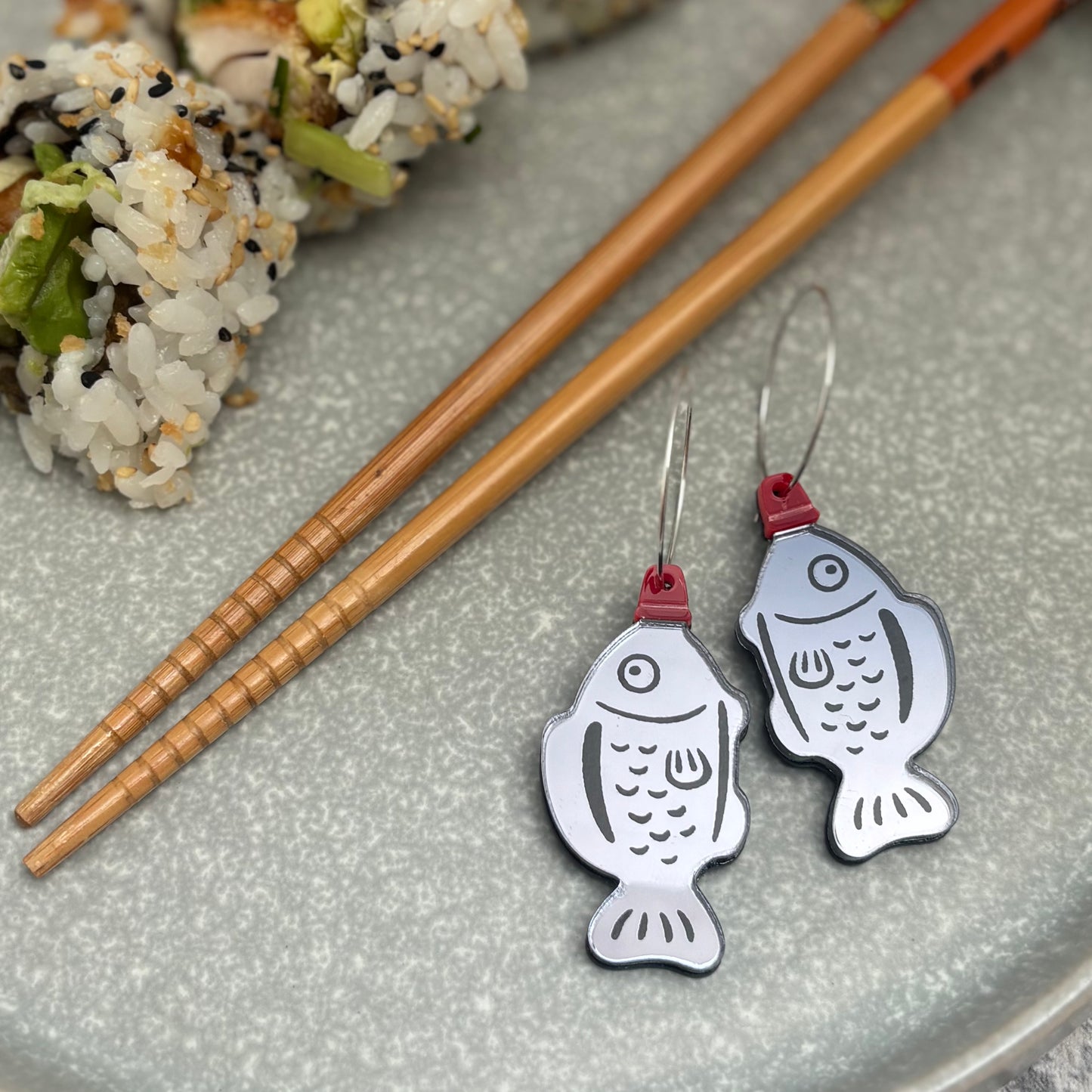 Sushi Soy Fish earrings