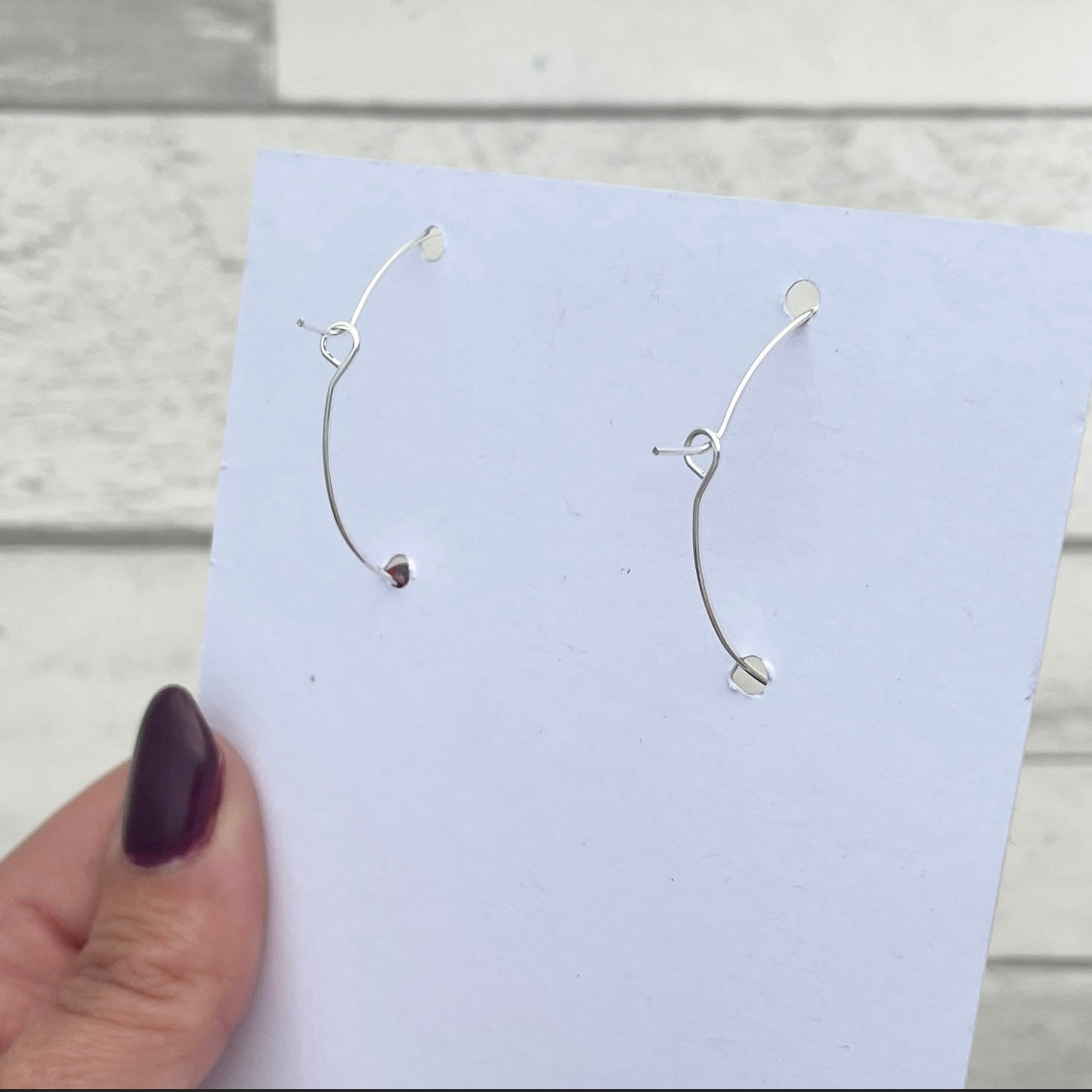 Snake hoop earrings