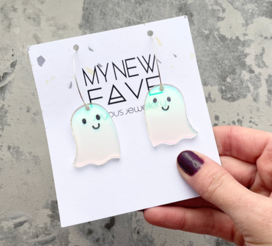 Spooky ghost hoop Earrings