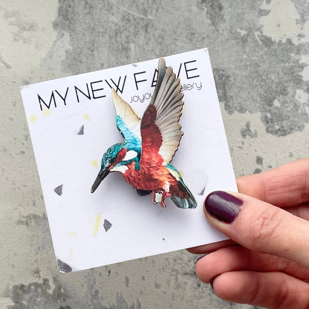 Kingfisher Brooch