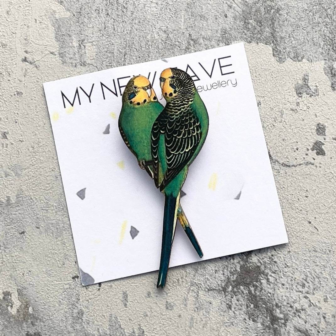 Budgie Brooch