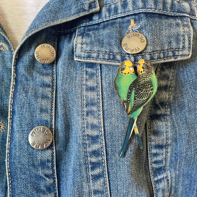 Budgie Brooch