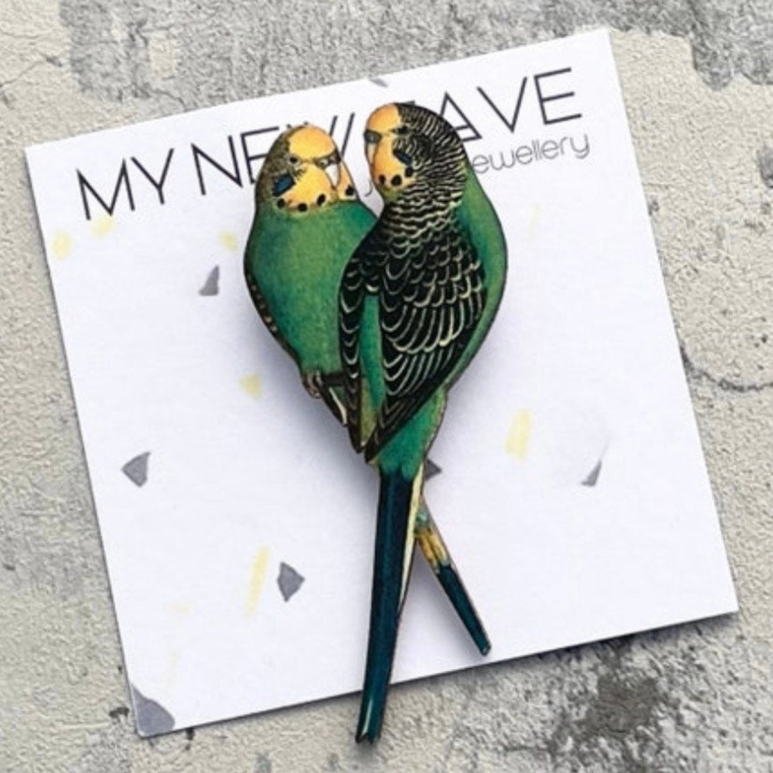 Budgie Brooch