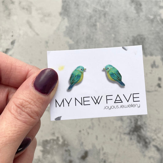 Blue Bird earrings