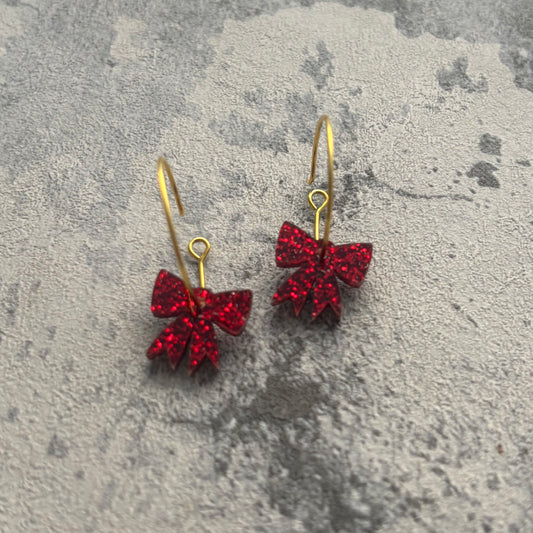 petite Bow hoops