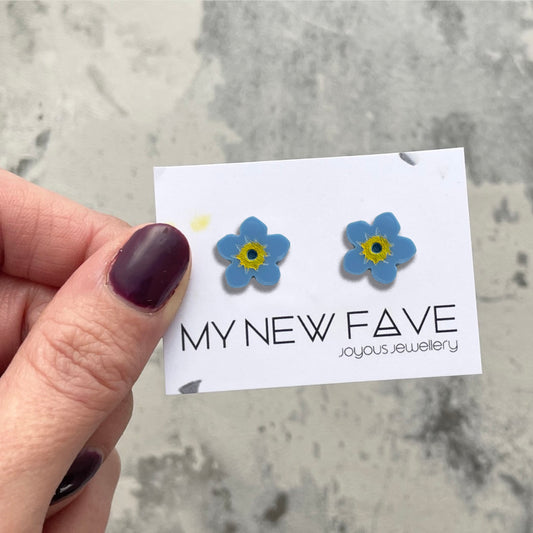 Forget Me Not studs
