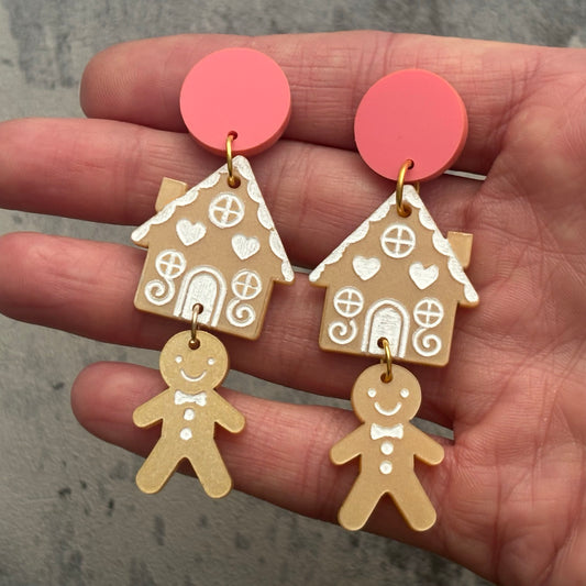 Gingerbread house dangles