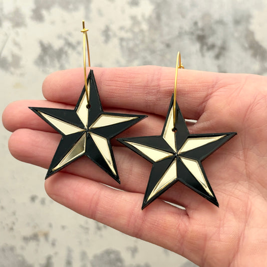 Nautical Mirror Acrylic Earrings